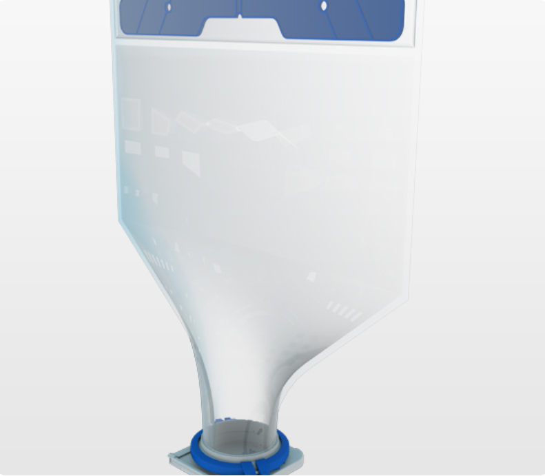 Single-use powder handling bag