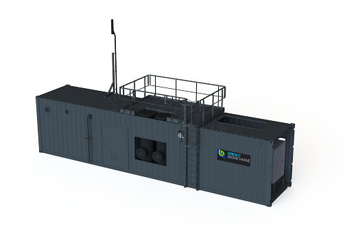 Small-scale biogas upgrading system