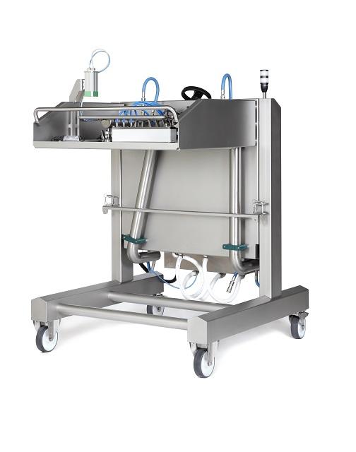 Chocolate decorator for extruded ice-cream