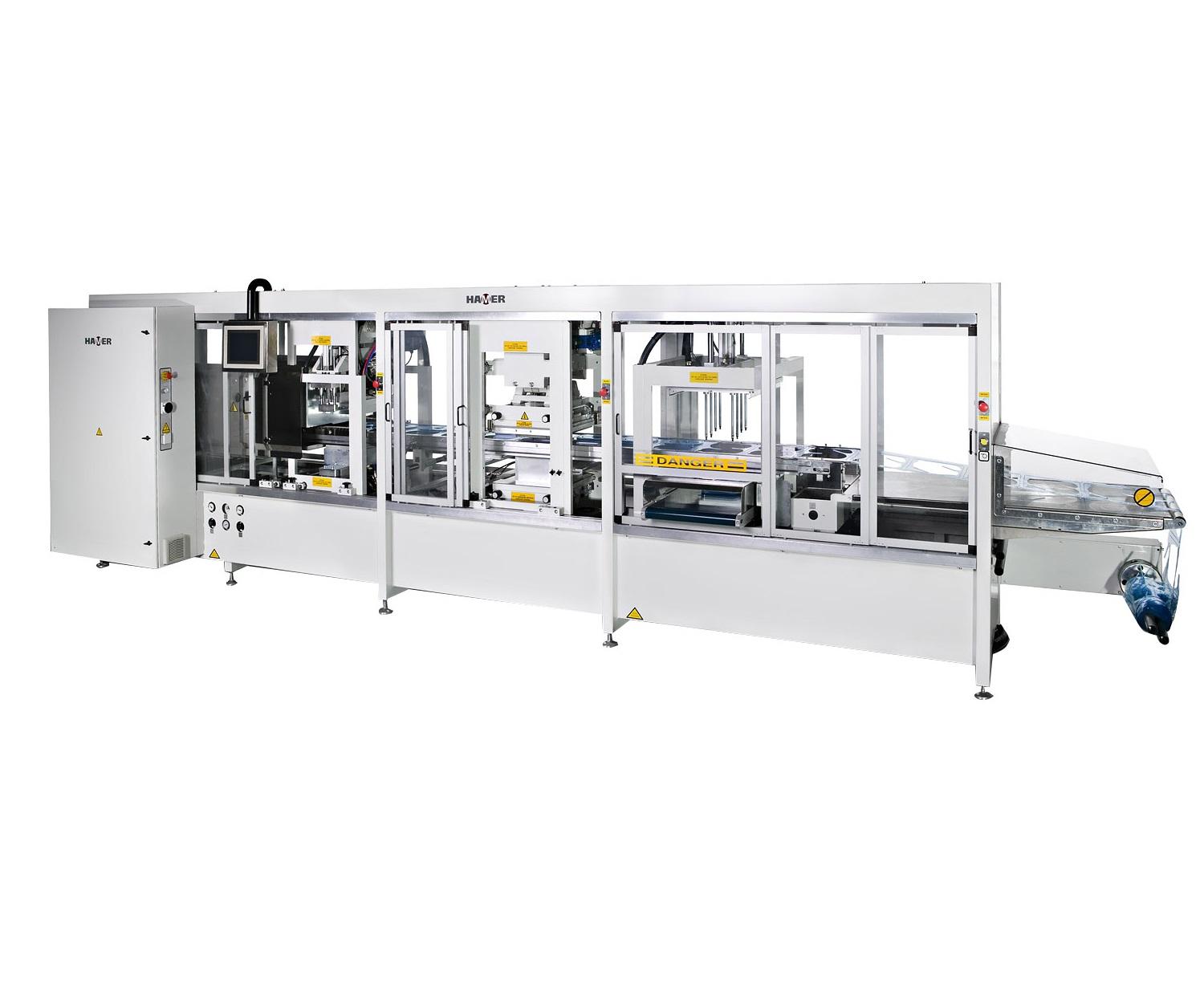 Thermoforming vacuum and pressure machine for tray production