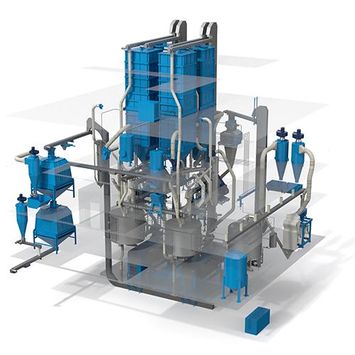Organic soybean oil pressing plant