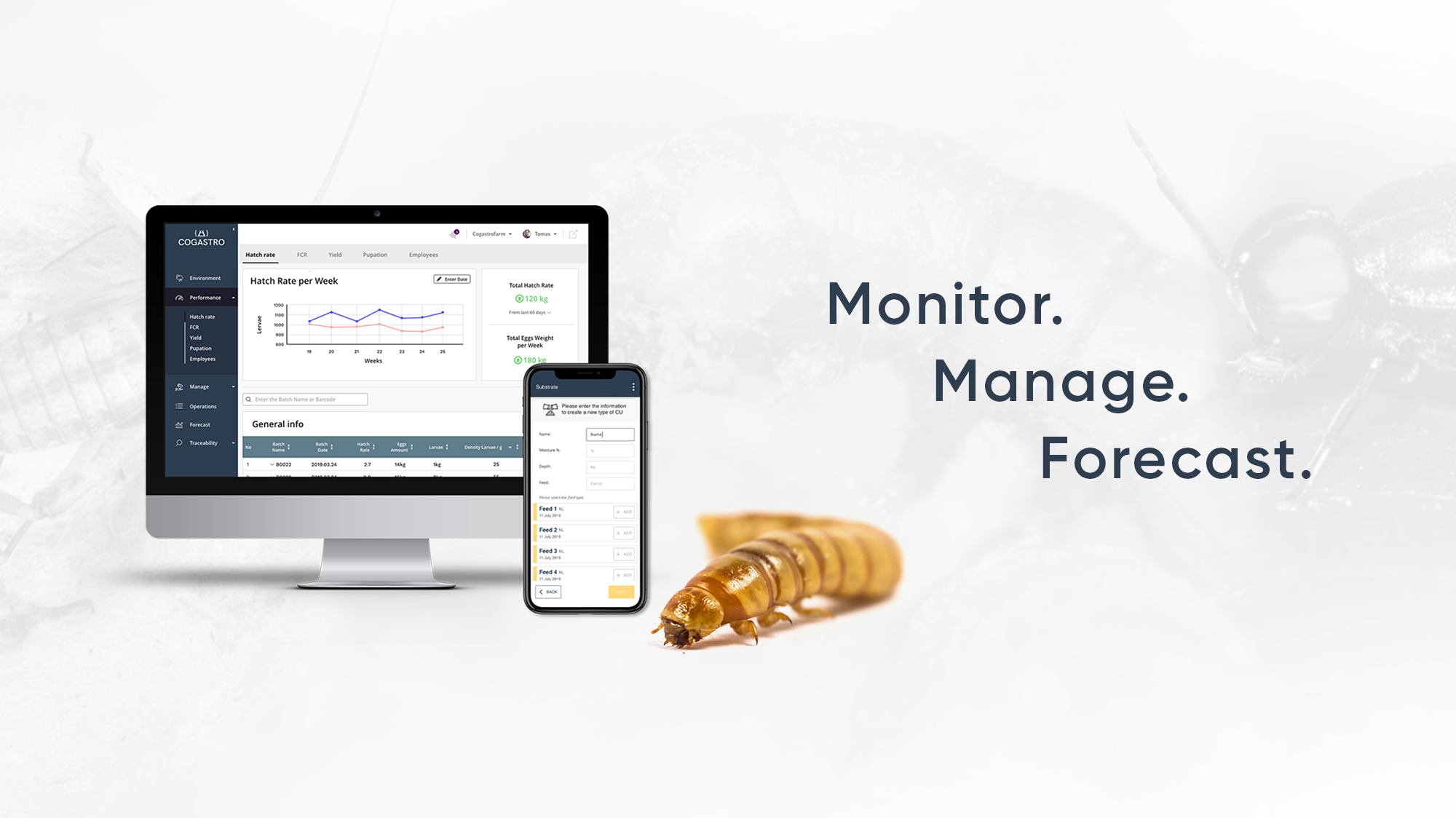 Insect farming software