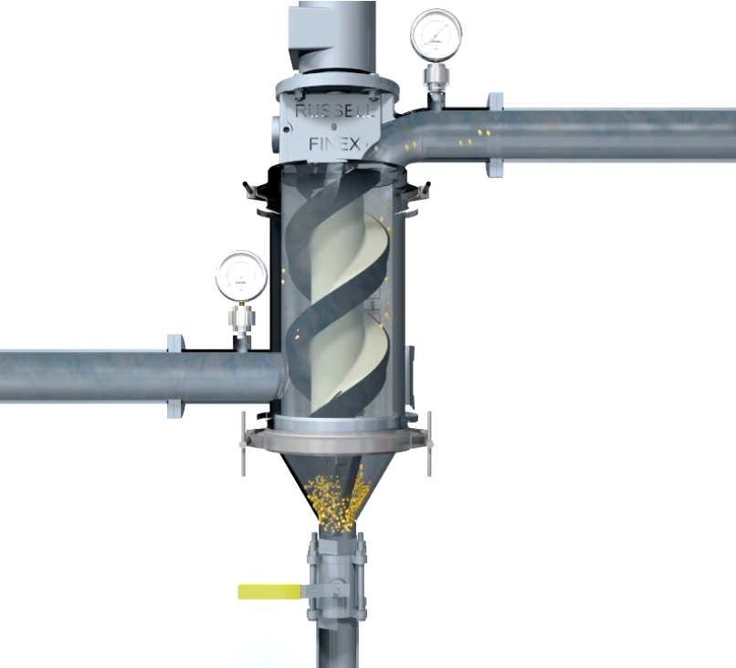 Industrial filter for liquid chocolate