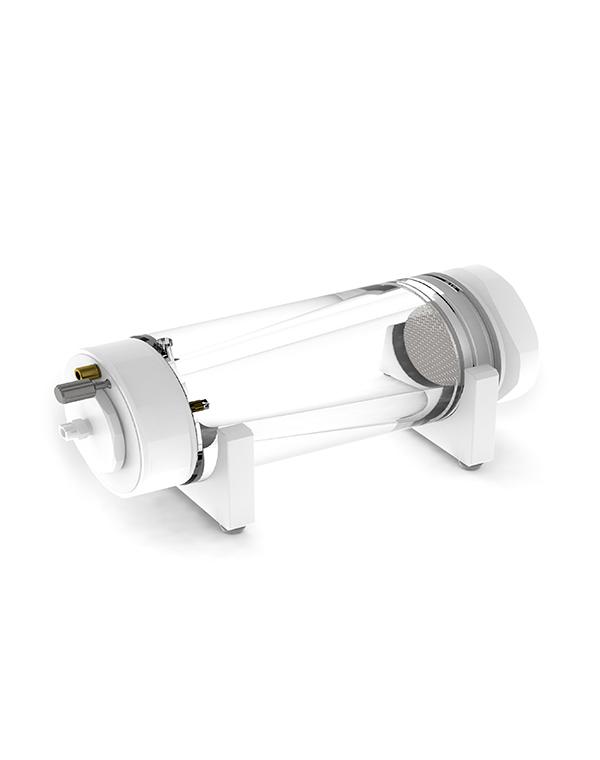 Lab-scale radial chromatography columns for virus validation