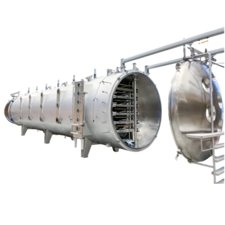 Vacuum belt dryer for instant drink powders