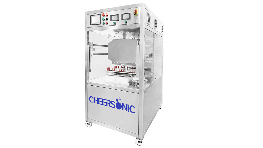 Stand-alone ultrasonic medium scale food cutting machine