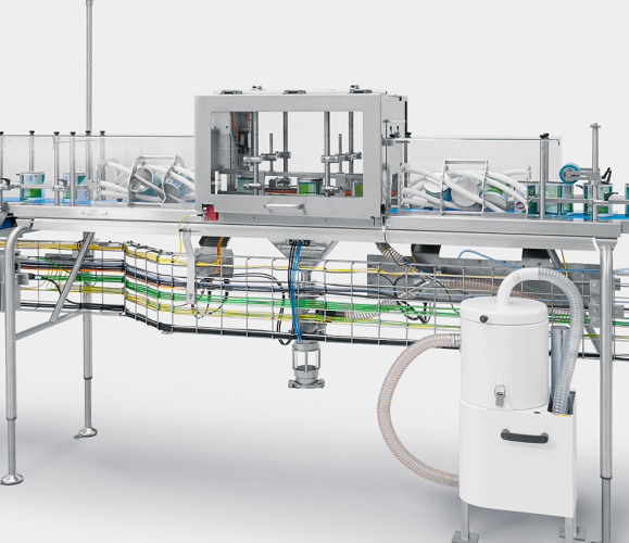 Ionized air system for cleaning of baby food cans