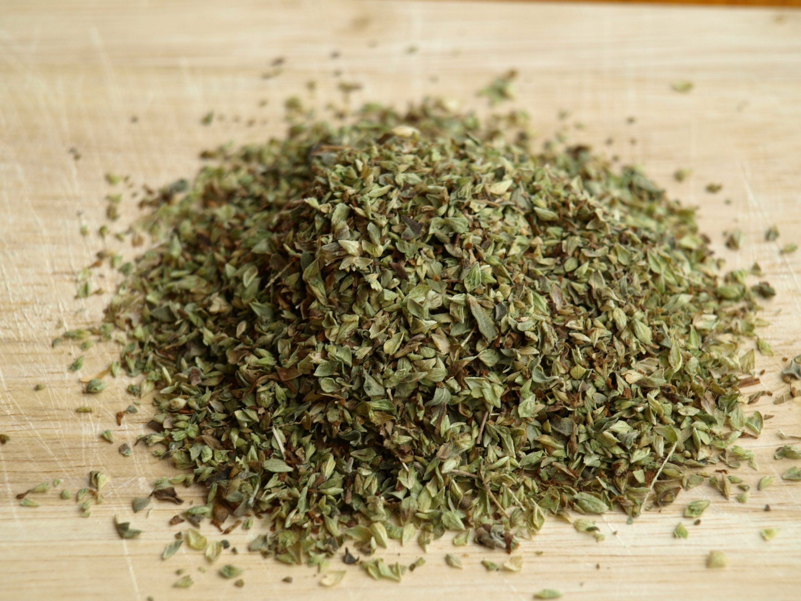 Making dried oregano