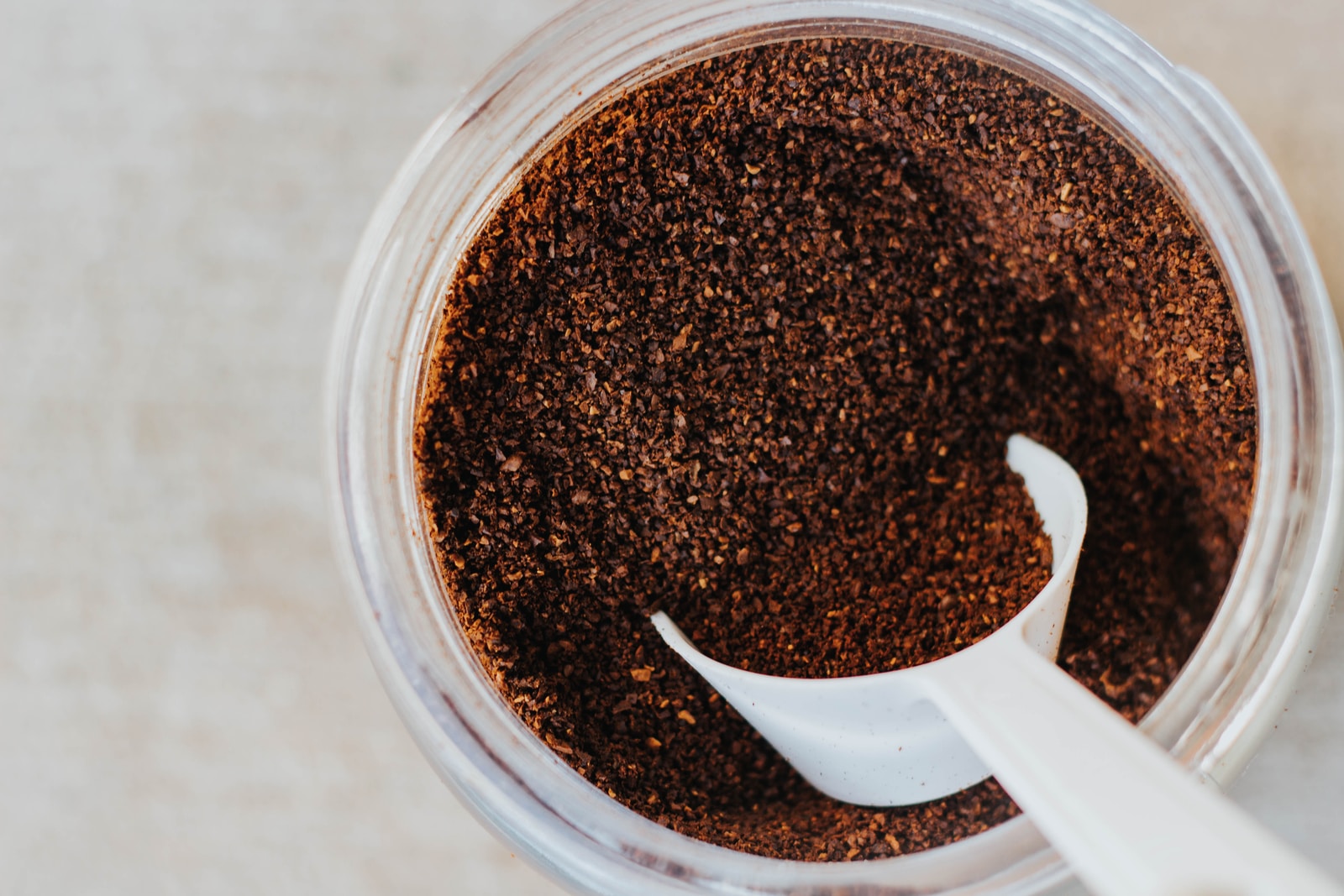 Making ground coffee