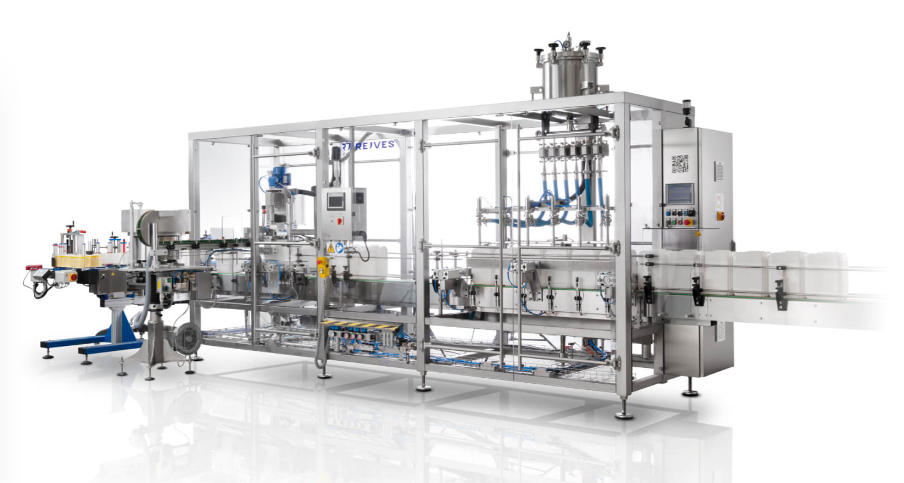 Liquid fertilizer filling and capping monobloc