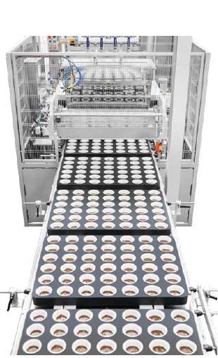 Cake batter and cream depositing machine