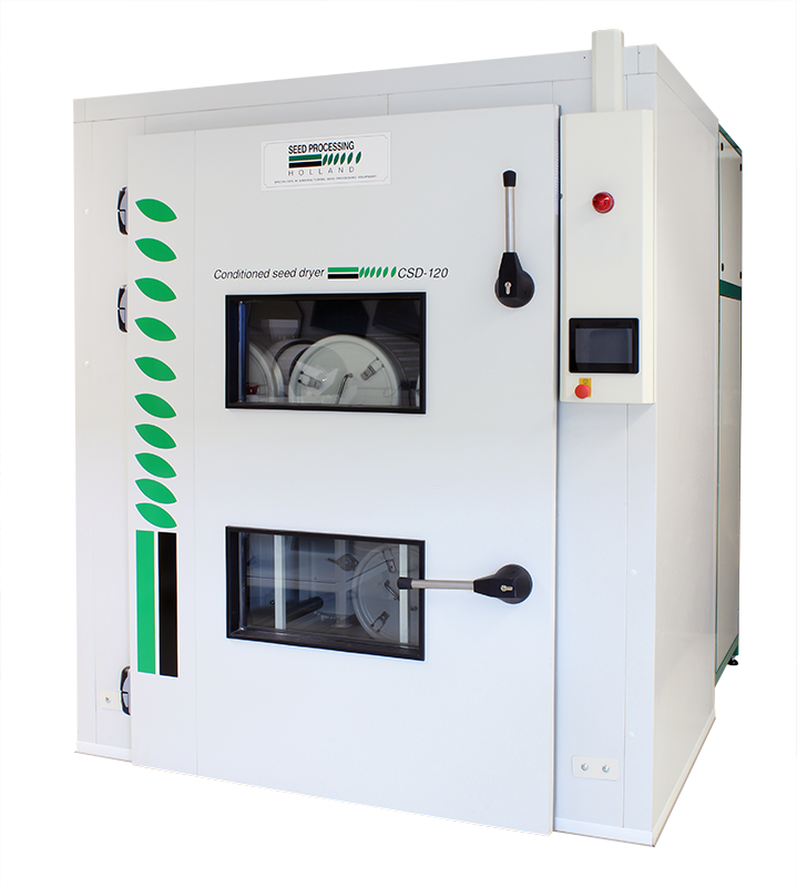 Conditioned seed drying machine