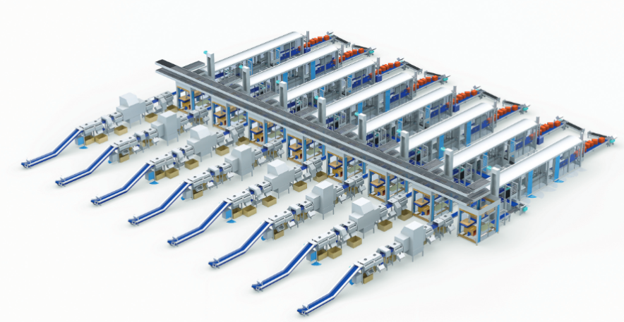 Grated cheese case packing machine