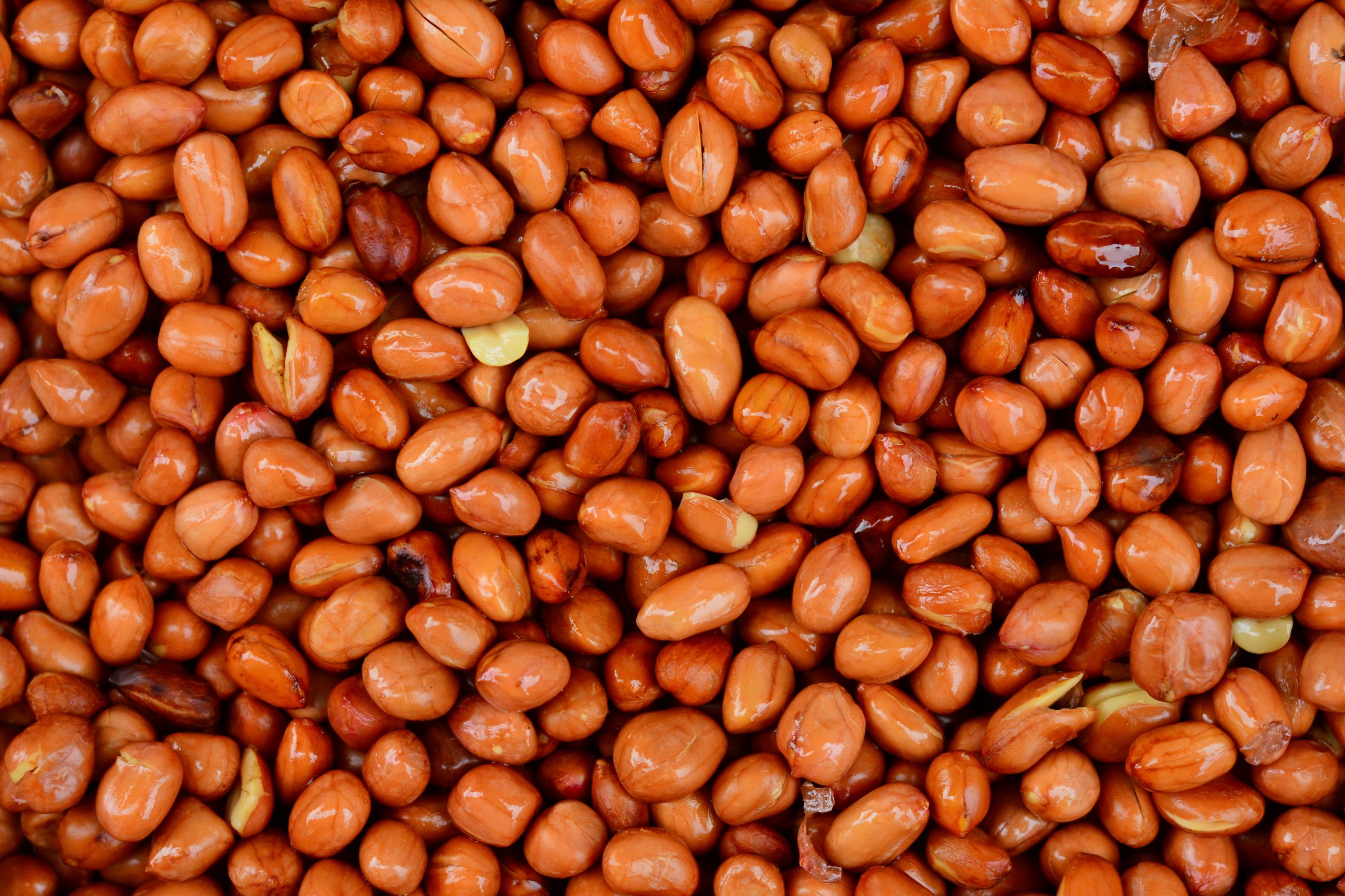 Processing fried peanuts