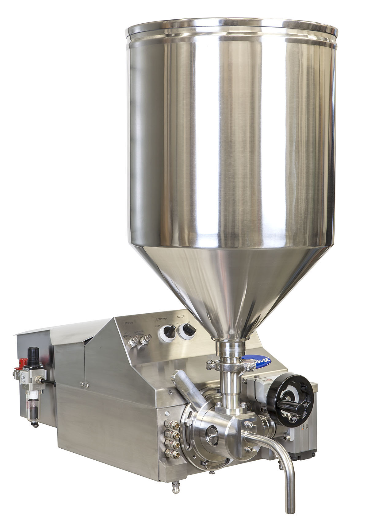 Semi-automatic filler