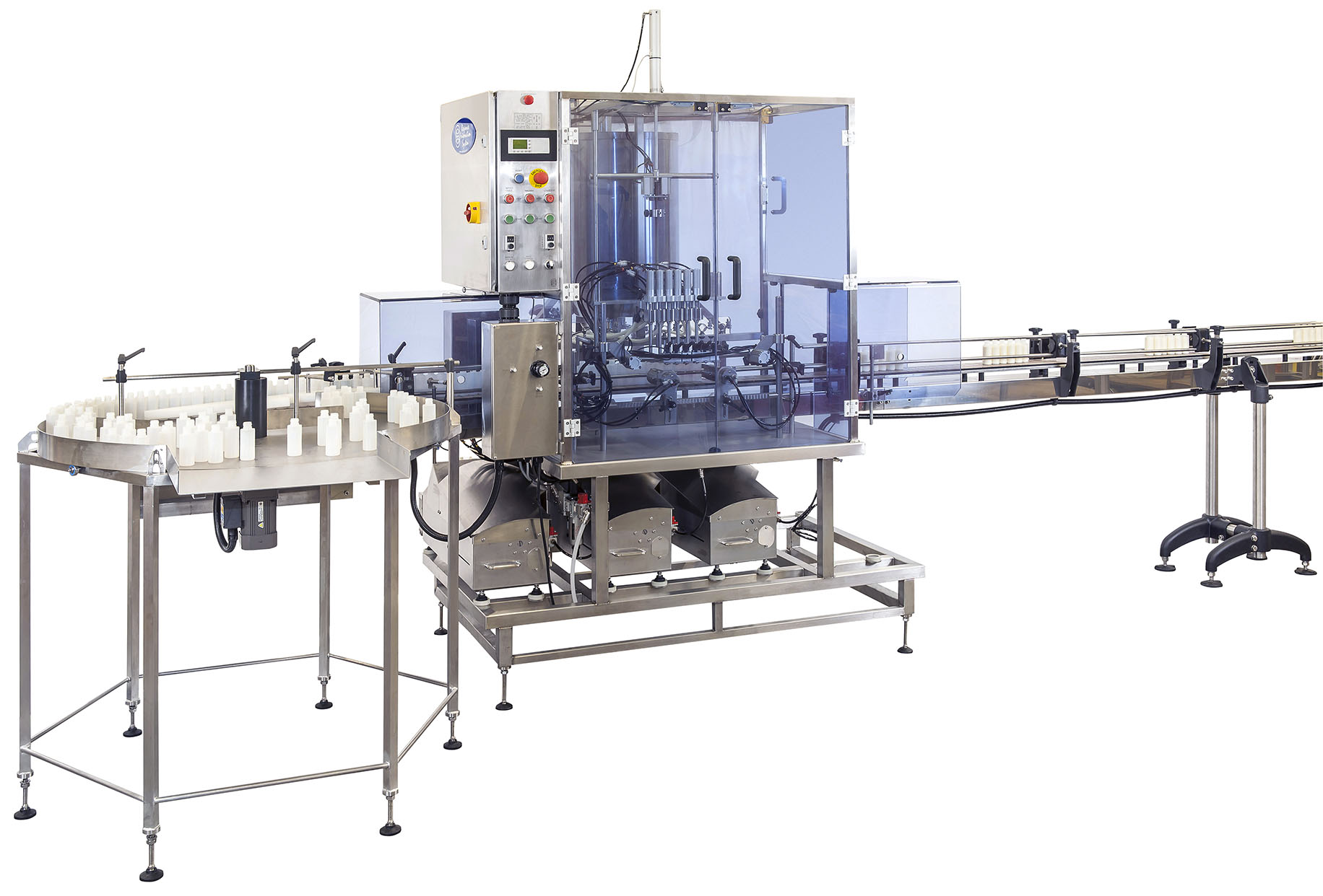 Up to four head automatic filling machine