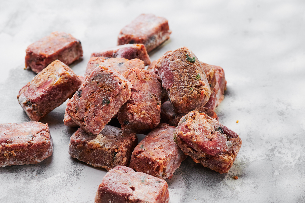 Composition,With,Raw,Square,Cutlets,On,A,Light,Background.,Natural