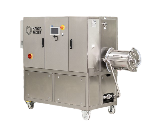 Compact & pumpable food media mixer
