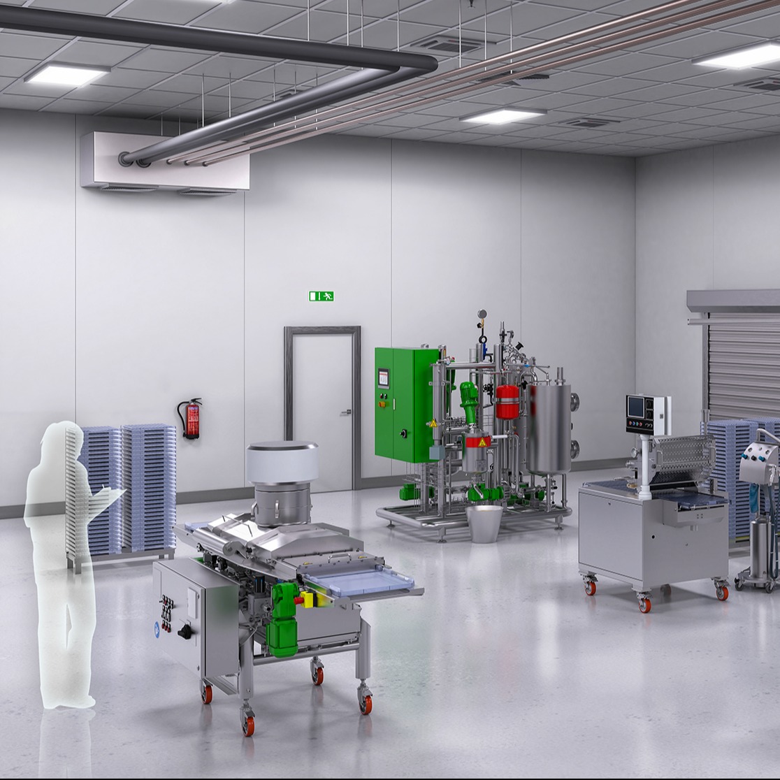 Start-up production line for CBD gummy production