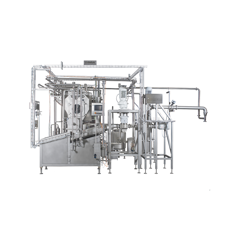 Continuous butter production line