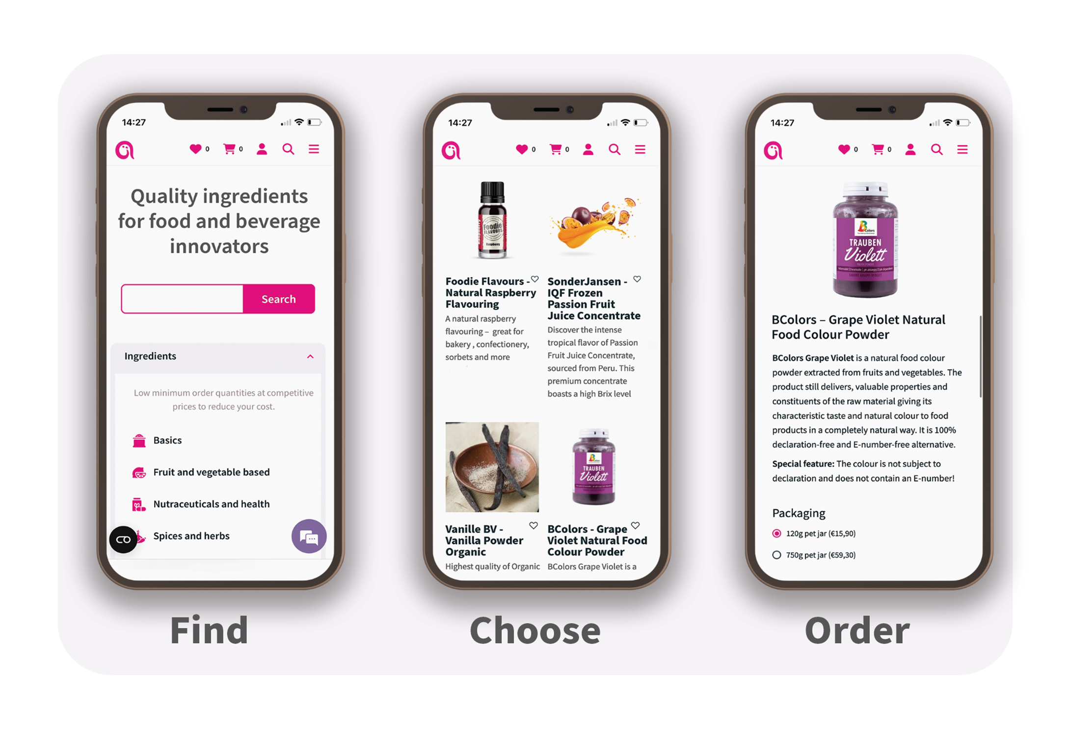 Order all your food Ingredients easily online at 1-2-Taste
