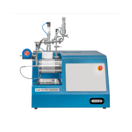 Agitator bead mill reactor for molecular synthesis by mechanochemistry in continuous flow