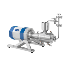 Agitator bead mill for flow chemistry