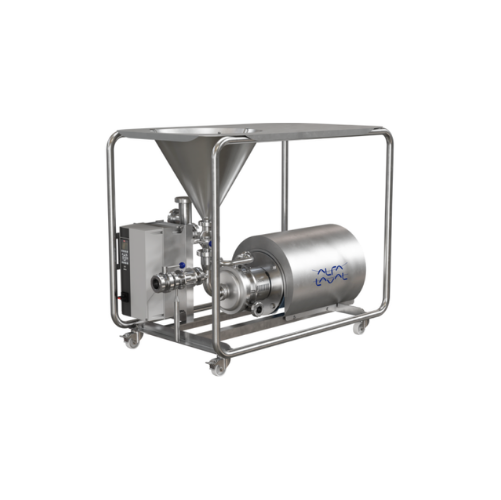 Hybrid powder mixer for powder-liquid blending
