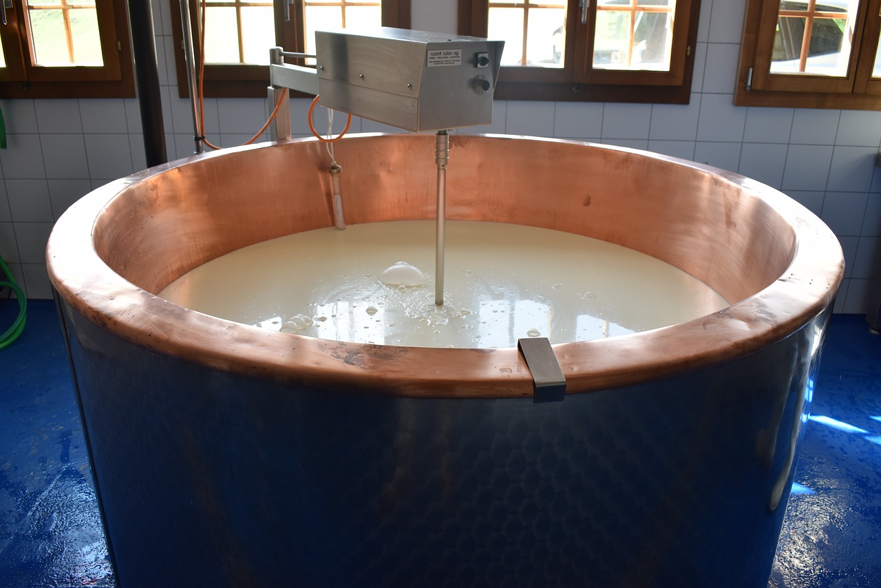 Cip cleaning systems for dairy processing plants