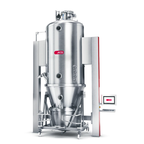Fluid-bed granulator for top-spray applications