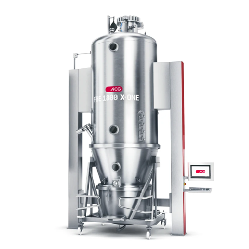 Fluid bed granulator for pharmaceutical applications
