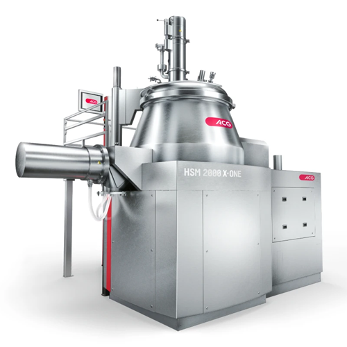 High-shear mixer granulator for pharma and nutraceuticals