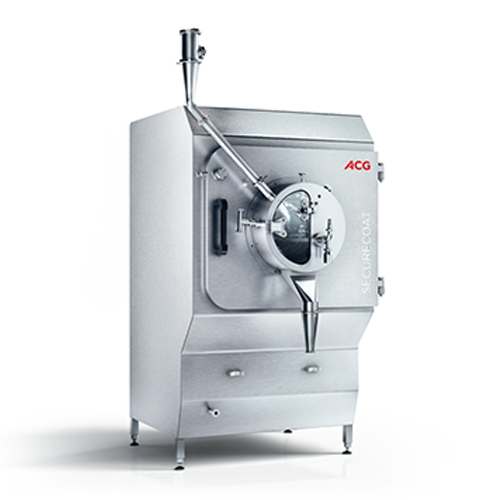 Containment tablet coater for high-potency drugs