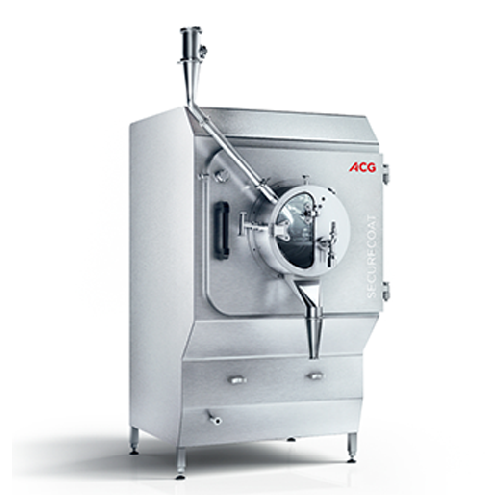 Containment tablet coater for high-potency pharmaceuticals