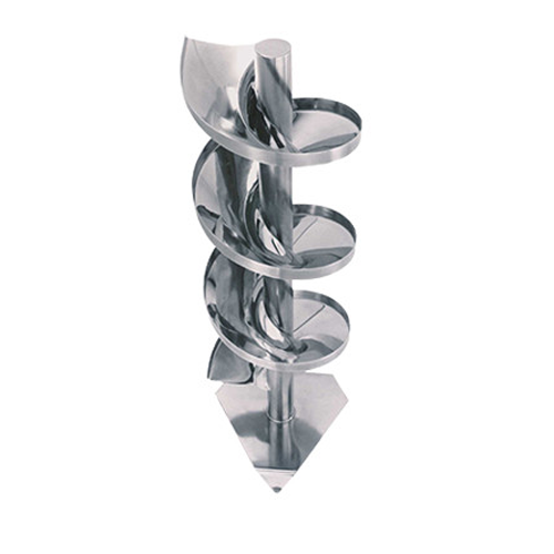 Spiral chute for gentle product handling in limited space