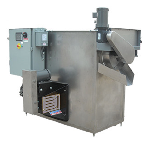 High capacity continuous puffer for popcorn