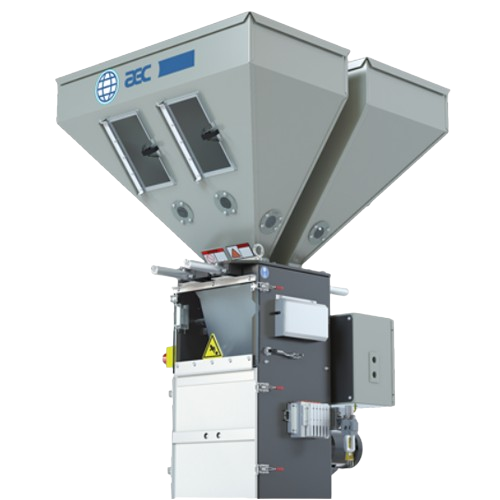 Gravimetric batch blender for injection molding and extrusion