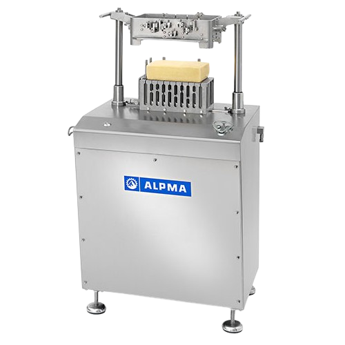 Hydraulic cutter for semi-hard cheese