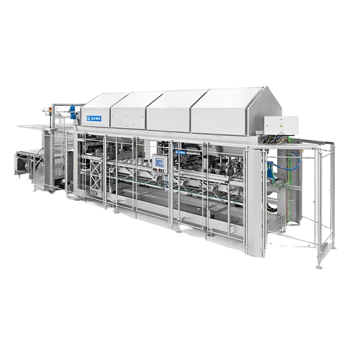Fully automatic packaging solution for butter and pasty products