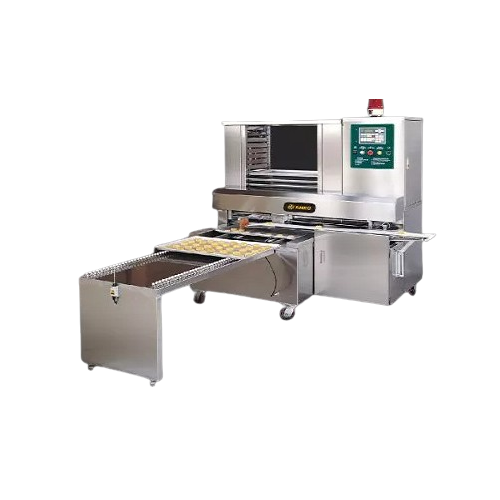Automatic aligning solution for maamoul and moon cake production
