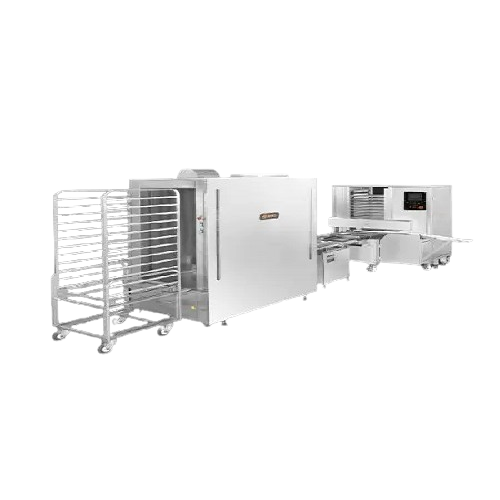 Automatic aligning and rack loading solution for xiao long bao production
