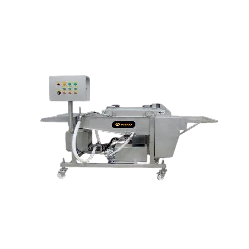 Submerging batter breading machine for thicker batter coating