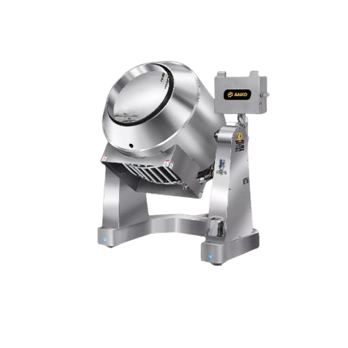 Industrial stir fryer for food production