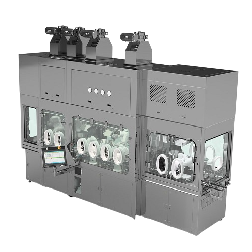 Aseptic small / medium batch filling and closing system