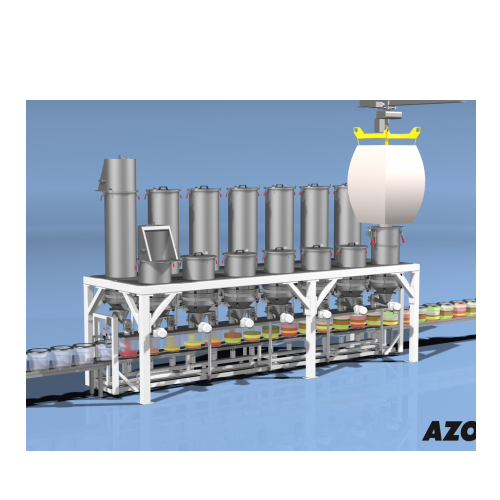 Automatic minor components weighing system