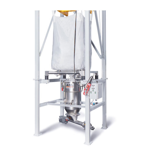 Modular big bag discharge station for bulk material handling