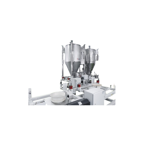 Dust-free docking collar for containers and bins