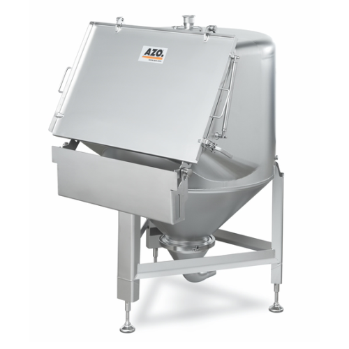 Hygienic feeding hopper for bulk solids