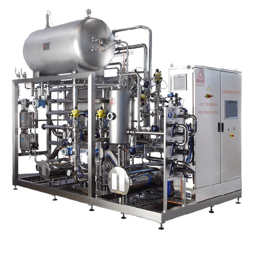 Beverage deaeration, carbonation and mixing system