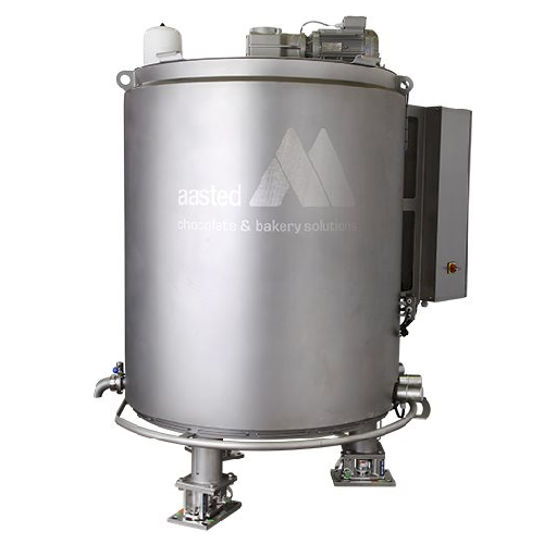 Industrial melting tank for chocolate and confectionery production